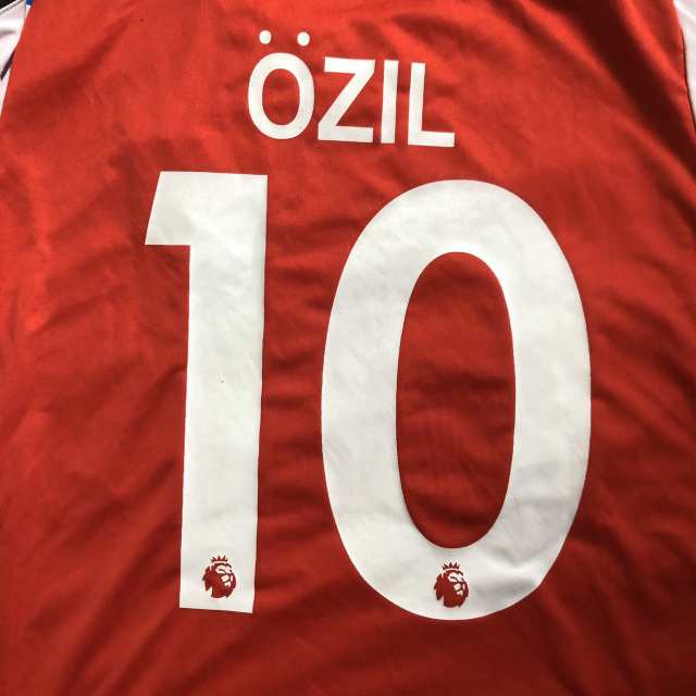 子供用 K006 18 アーセナル OZIL*10 エジル 赤 ゲームシャツ パンツ付